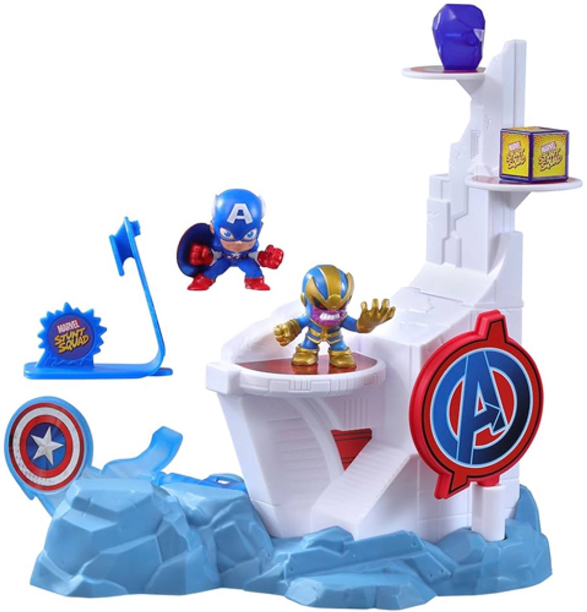 Marvel Stunt Squad Captain America vs Thanos