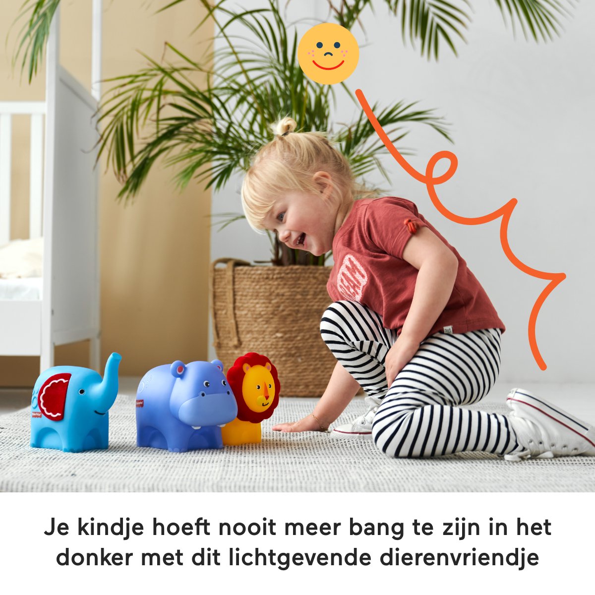 Fisher-Price LED light Nijlpaard nachtlamp