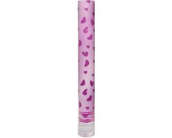 Party Popper Hartjes 80 Cm Roze