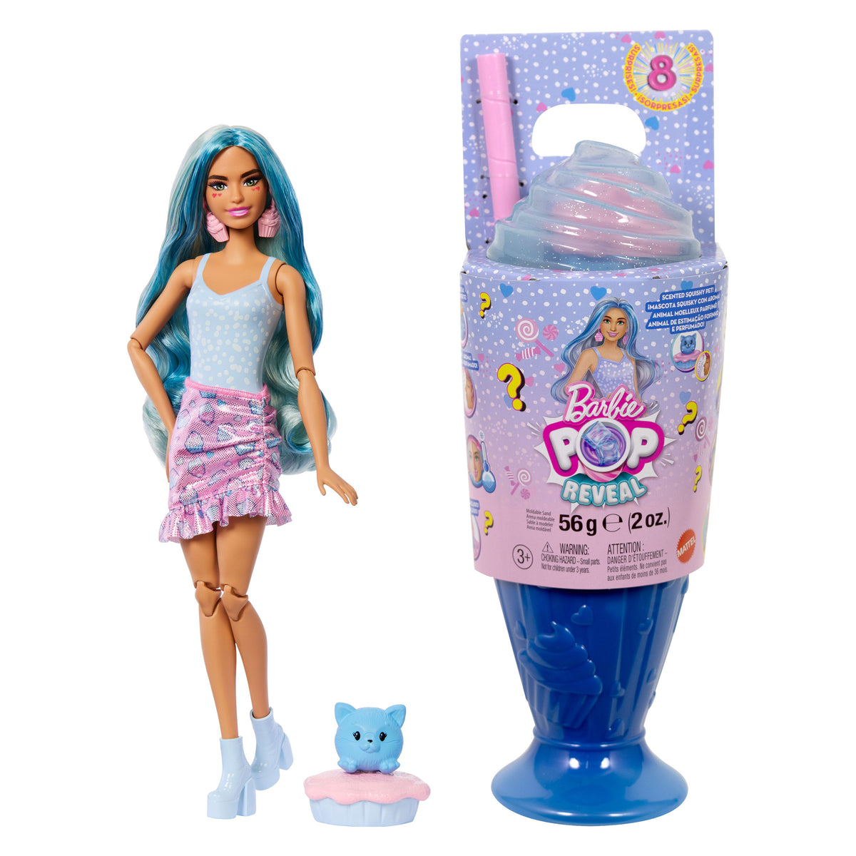 Barbie Pop Reveal Milkshake Kitten