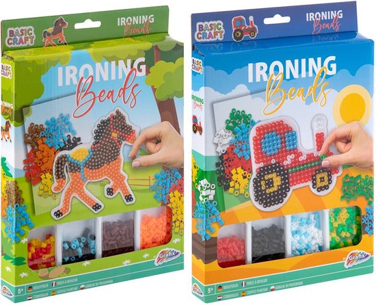 Strijkkralen | Ironing Beads boerderij 29x21cm (1 stuk) assorti