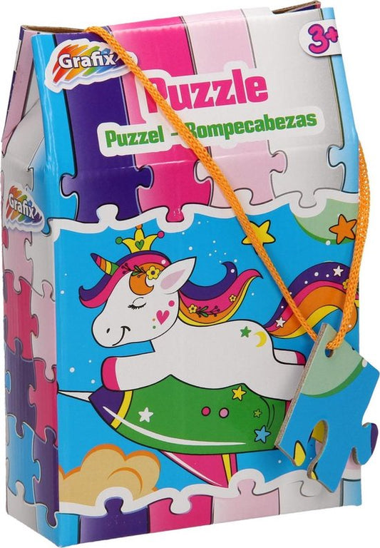 Grafix puzzel voor kinderen - 4 assorti legpuzzels - 30 puzzelstukjes per puzzel